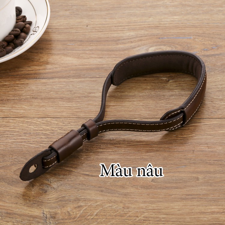 [Freeship toàn quốc từ 50k] Dây máy ảnh đeo cổ tay Handstrap da