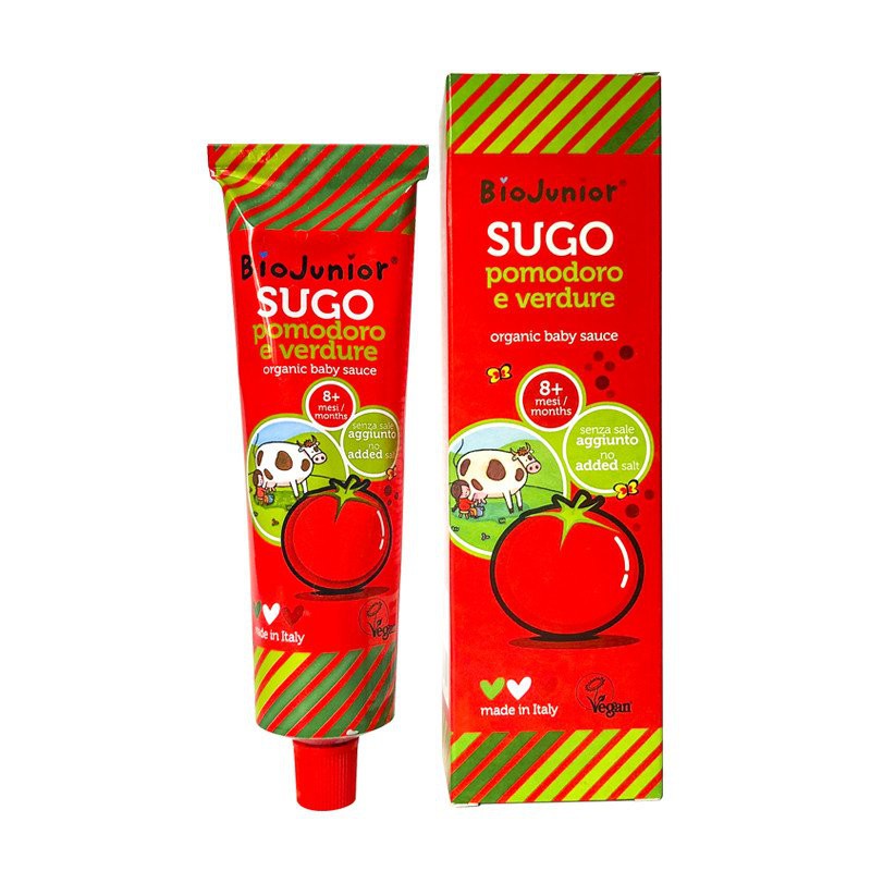 Sốt Cà Chua Ăn Dặm Hữu Cơ Cho Bé Bio Junior 150g