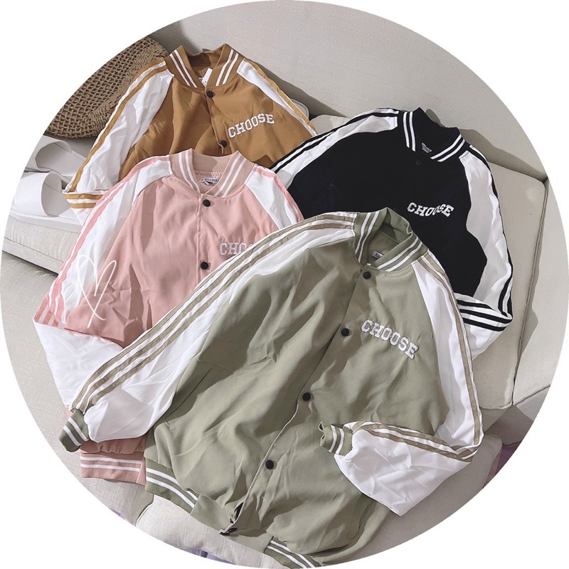 Áo KHOÁC BOMBER CHỮ choose