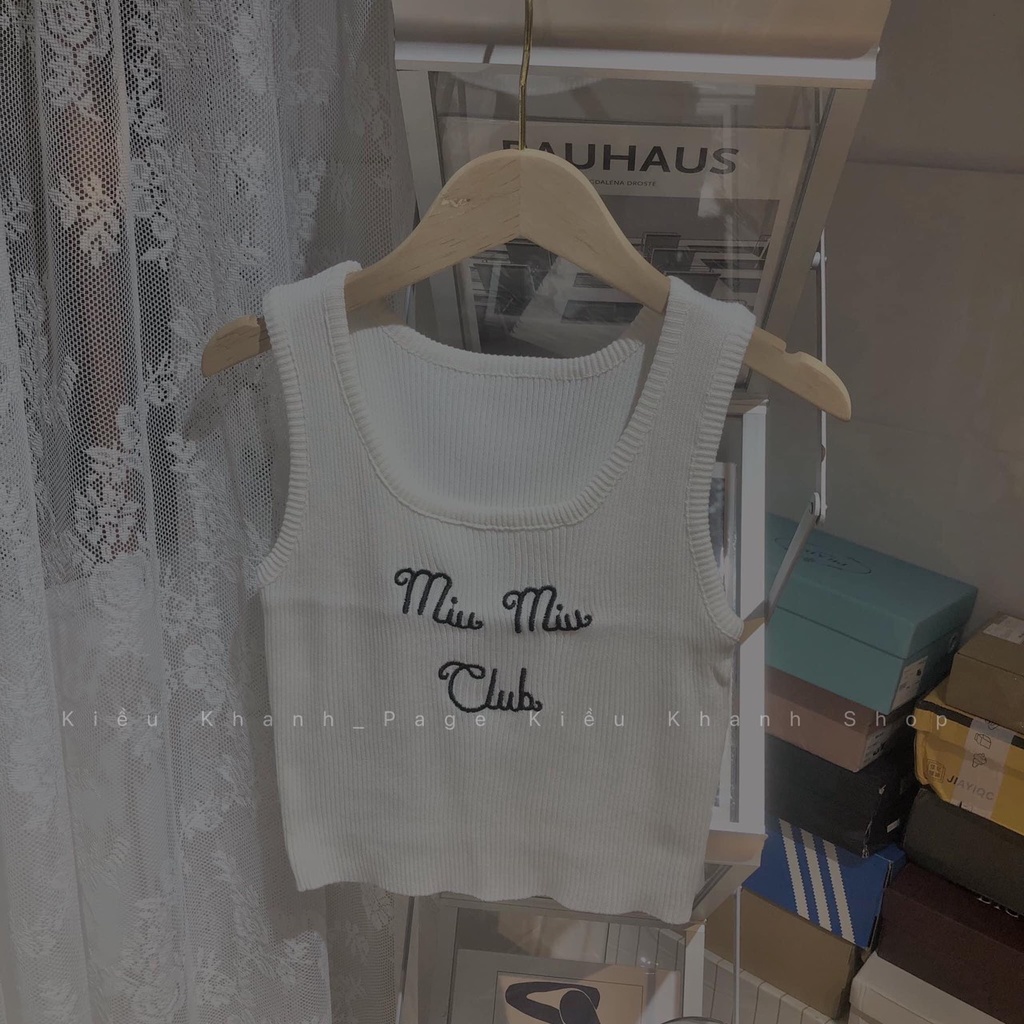 [ HÓT] Áo ba lỗ nữ thêu miu miu -  Áo Thun dáng ôm body dáng ngắn, croptop thể thao năng động cá tính. ZADOLA FASH