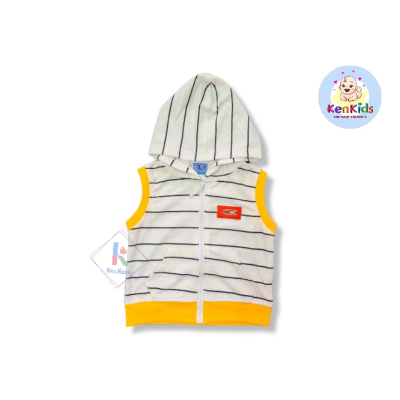 Áo khoác ghi lê có nón bé trai - BabyWear