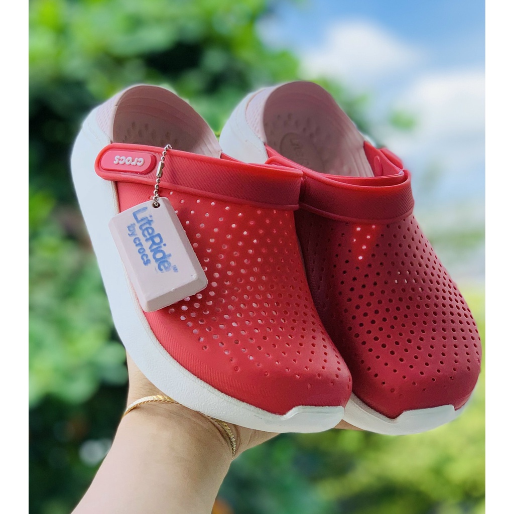 Dép Sục Cross Literide Nam Nữ -Dép Quai ngang bít đầu chống hôi chân, cá tính siêu nhẹ siêu bền đi nắng đi mưa thoải mái