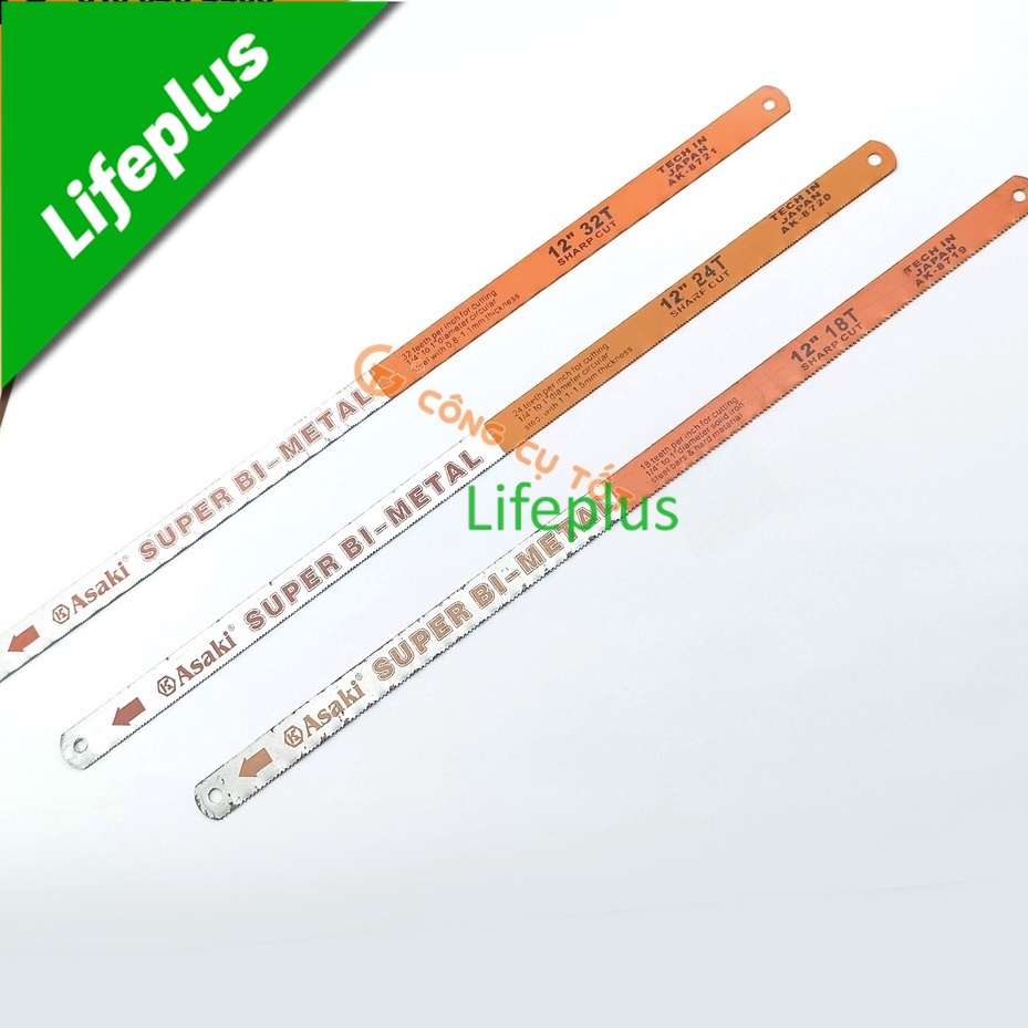 Lưỡi cưa lưỡng kim để cắt inox và thép các bon 300mm  Asaki