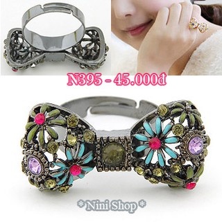 Nhẫn kiễu nơ đáng yêu (kéo sang phải xem thêm mẫu)