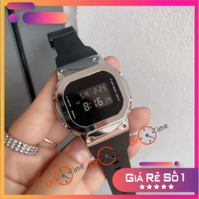 Đồng hồ thể thao Casio S5600 nam nữ viền thép không gỉ, dây cao su siêu bền, nhiều màu cực đẹp