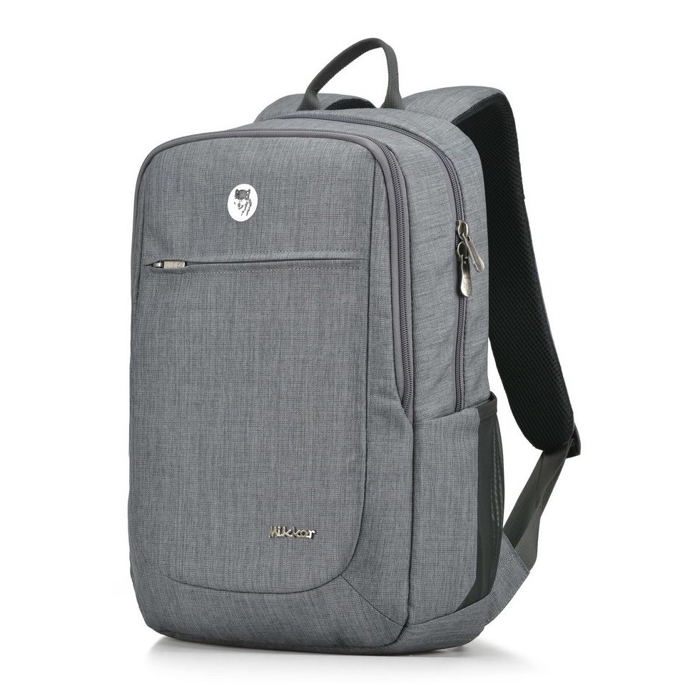 Balo Laptop Mikkor The Edwin Premier Light Grey