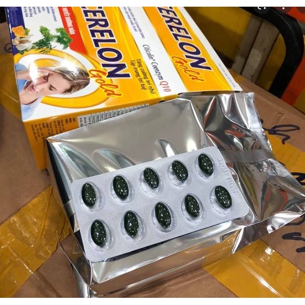 CERELON GOLD - Giúp hoạt huyết dưỡng não, lưu thông máu, giảm tiền đình - Hộp 100 viên
