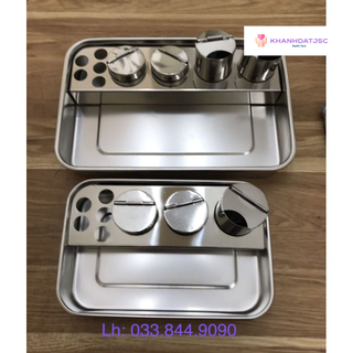 Bộ khay hộp y inox đa năng dùng trong spa, phẫu thuật thẩm mỹ