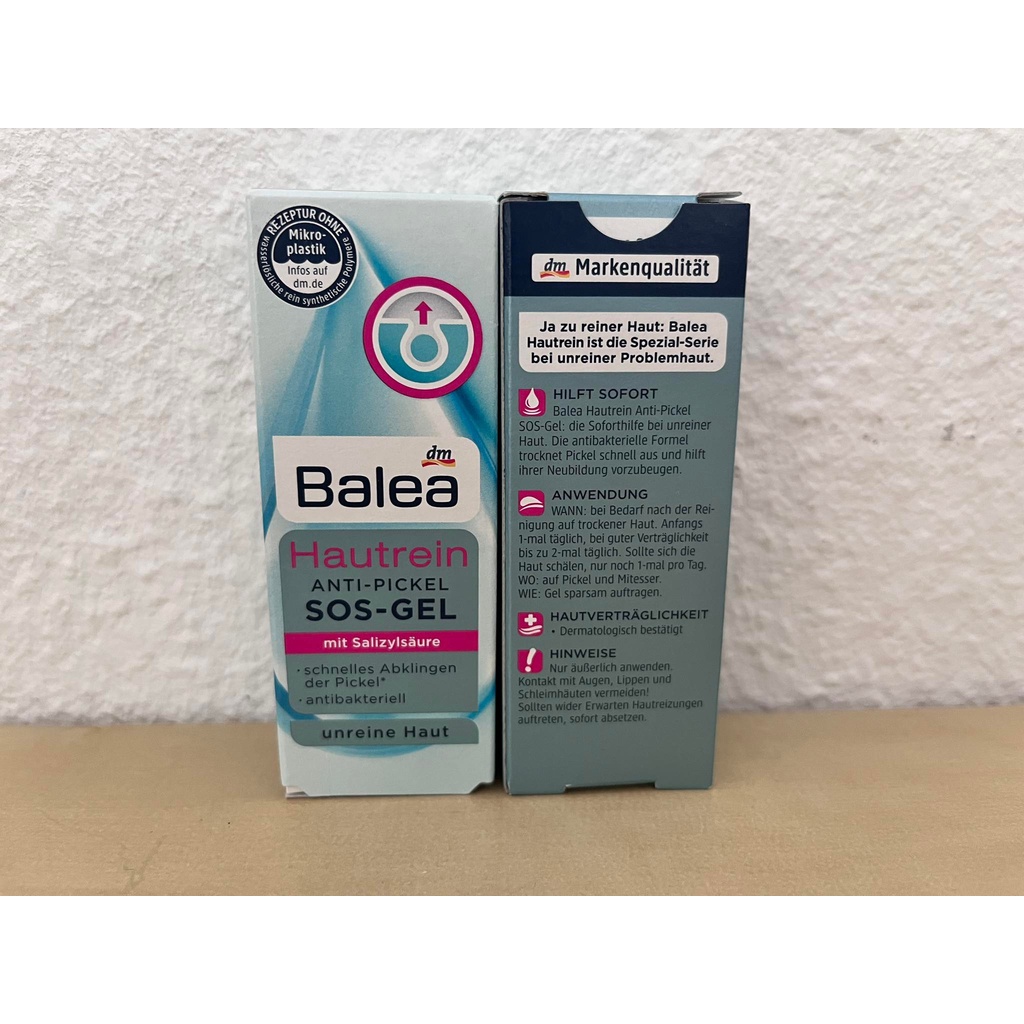 - BỘ CHĂM SÓC DA MỤN BALEA- SỮA RỬA MẶT, NƯỚC HOA HỒNG, GEL CHẤM MỤN