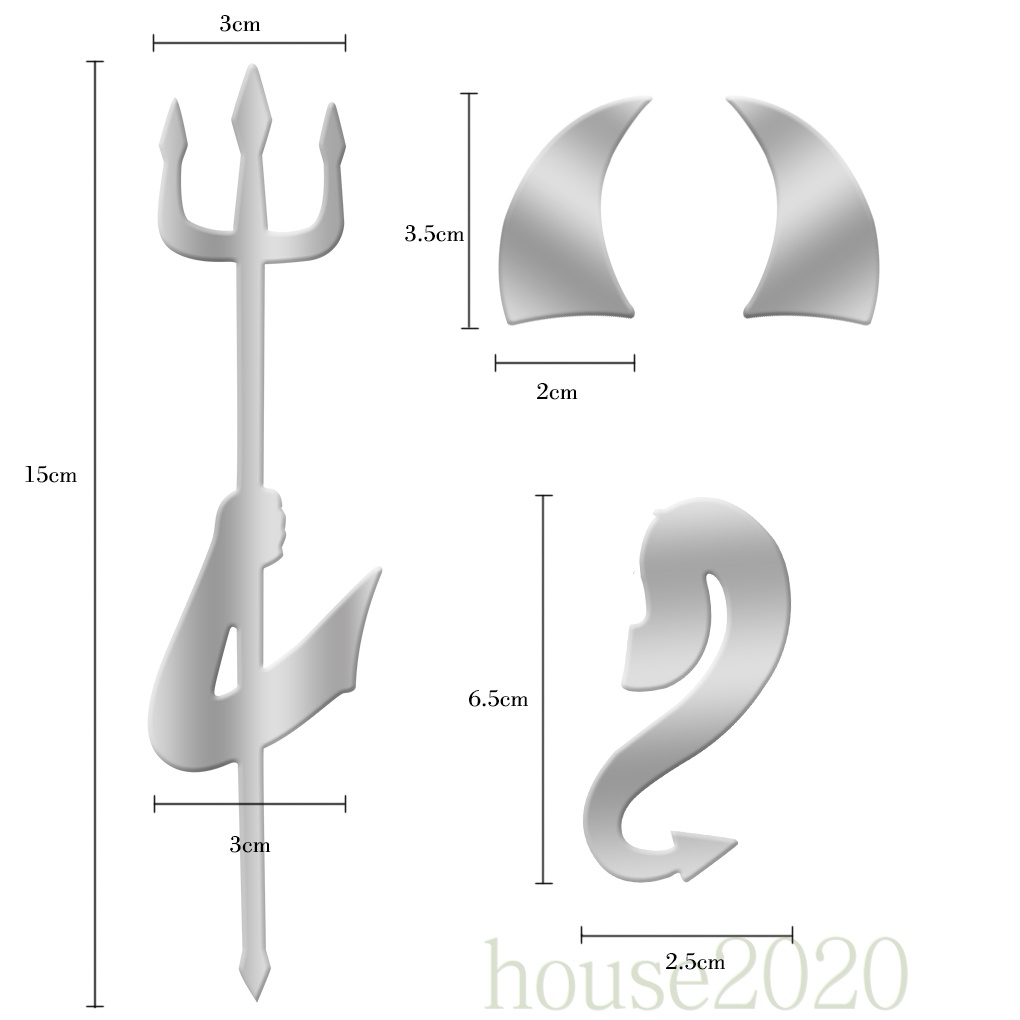 Miếng dán trang trí xe hơi hình quỷ nhỏ 3D 2020