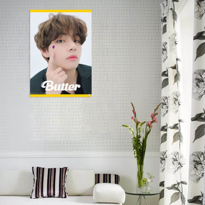 Sticker Dán Tường Hình Nhóm Nhạc Bts