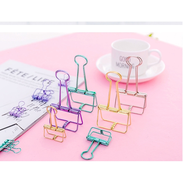 Kẹp Giấy Kim Loại Thiết Kế Đơn Giản Tiện Dụng