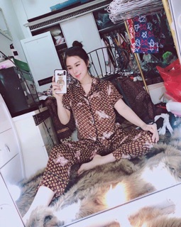 (Kèm ảnh thật) bộ lụa mang nhà siêu xinh