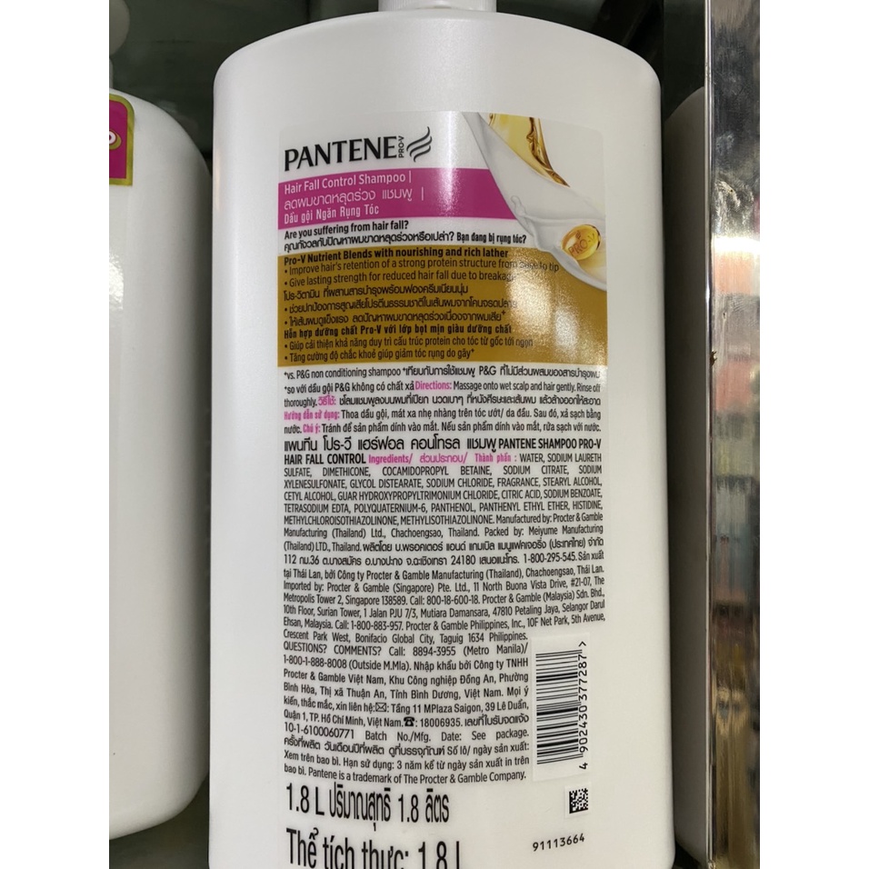 DẦU GỘI PANTENE 1800ML