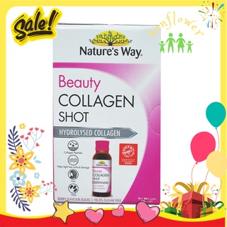 Colagen Dạng Nước Beauty Collagen Shot Nature 10 ống giúp da săn chắc và chống chảy xệ
