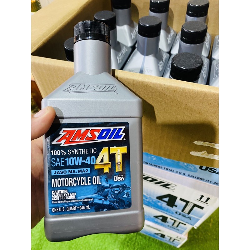 Nhớt Amsoil 4T dành cho xe số sản xuất Mỹ.