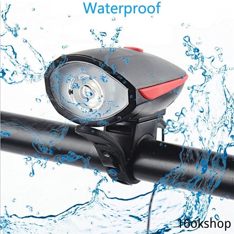 Bộ Còi + Đèn Led + Chuông Gắn Xe Đạp Leo Núi Tiện Dụng