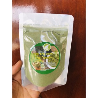 Bột trà xanh 100gr đắp mặt trắng da.