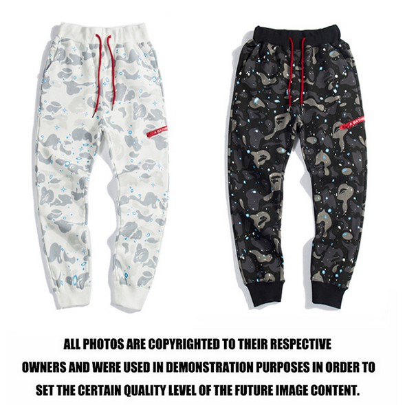 Mới BAPEe A Tắm Ape Cá Mập Jogger Quần Dài Thời Trang Quần Thể Thao Luminoso