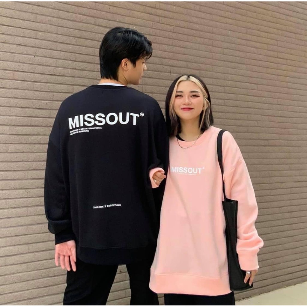 ÁO SWEATER MISSOUT LOGO MST