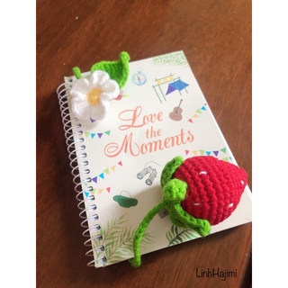 Móc khoá quả dâu tây handmade