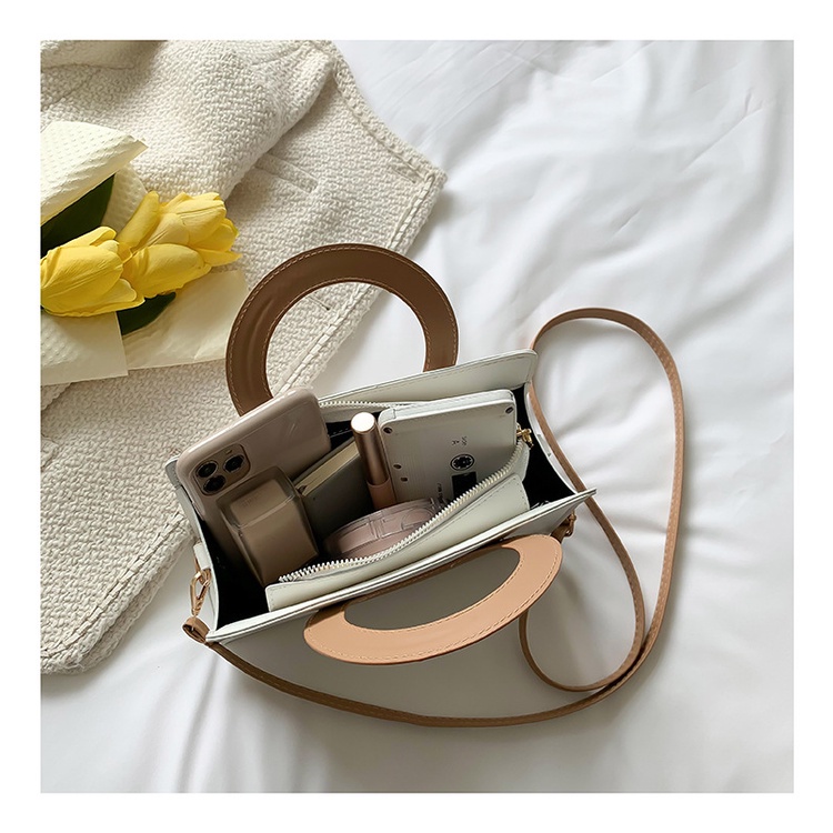 Túi Xách Đeo Vai Cỡ Lớn Màu Tương Phản Thời Trang 2022 Cho Nữ