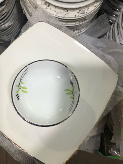Bát mắm, đĩa muối hoa ck
