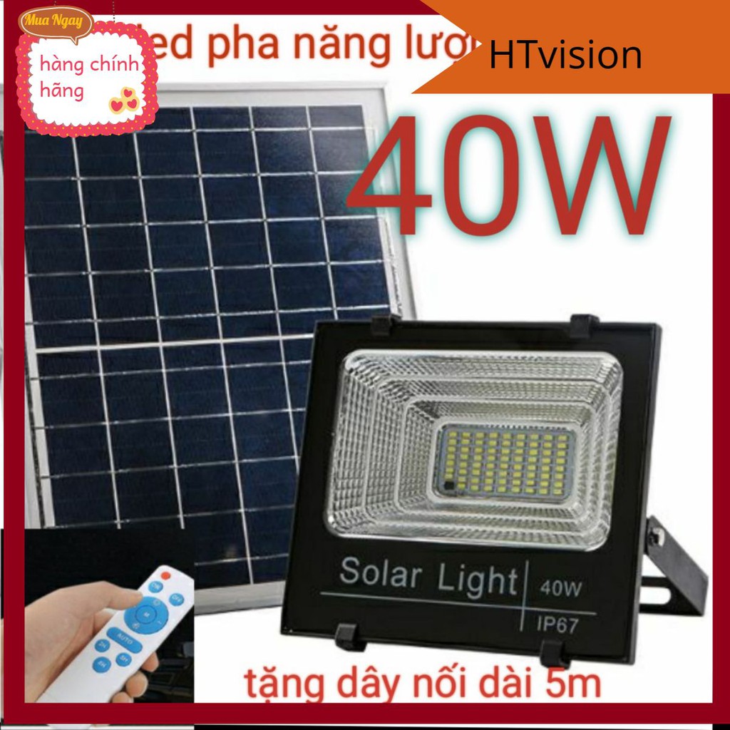 Đèn led pha 40w năng lượng mặt trời-đèn năng lượng mặt trời tấm pin 29*35cm