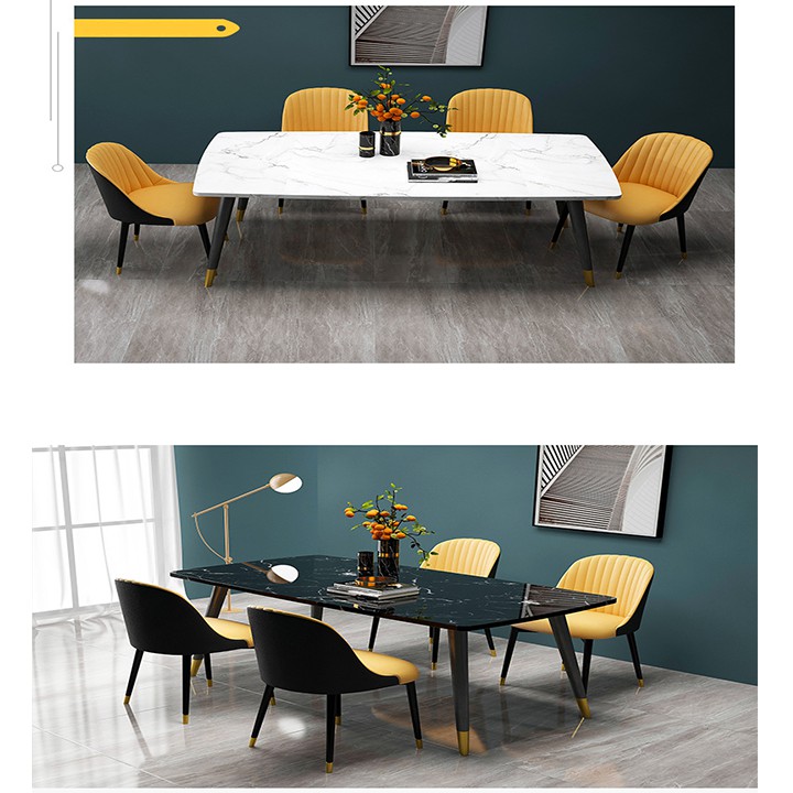Bàn ăn mặt vân đá sang trọng, hiện đại BGA001-BGA002 | BigBuy360 - bigbuy360.vn