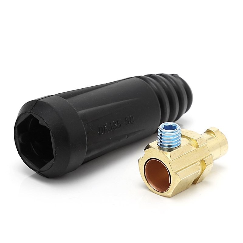 Giắc đực, cái và giắc nối nhanh máy hàn size lớn nhỏ DKJ10-25/DKJ30-50