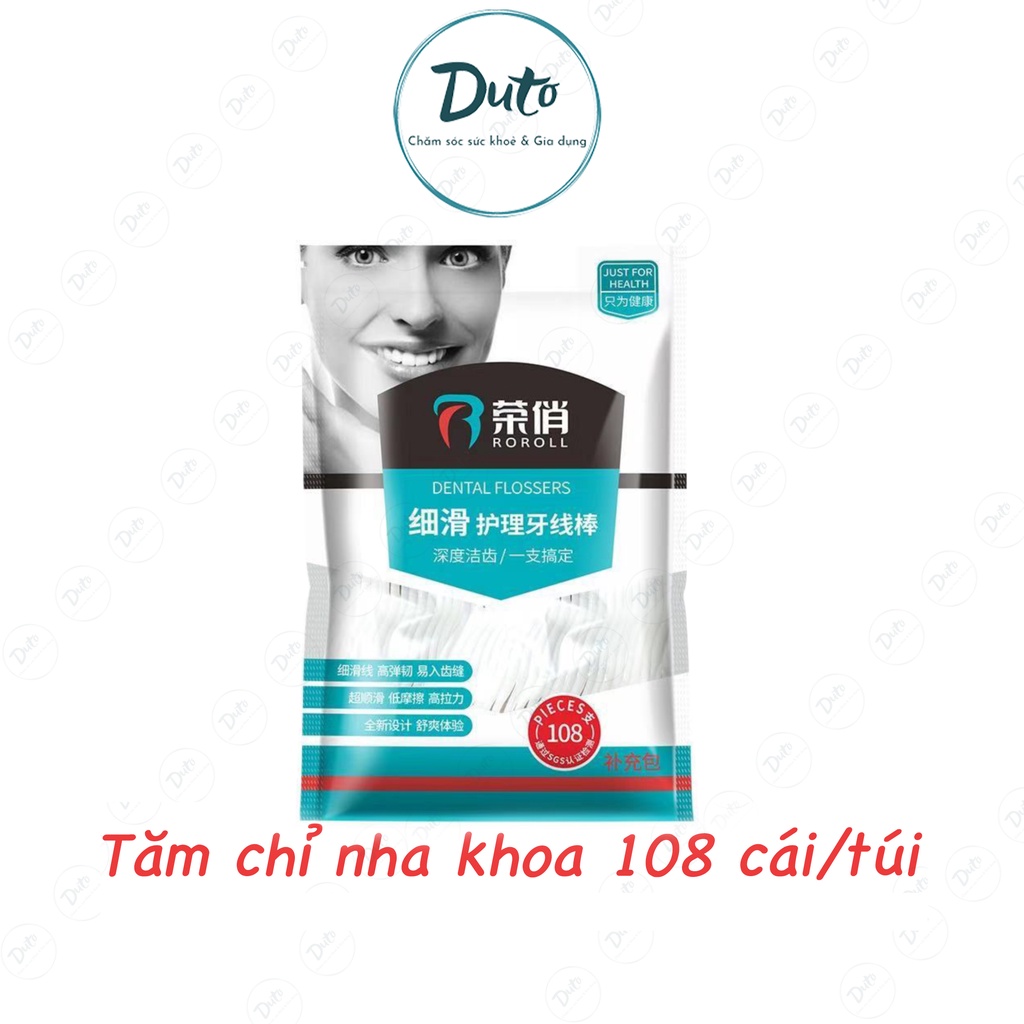 Tăm chỉ nha khoa túi 108 chiếc,chăm sóc răng miệng,tiết kiệm hơn