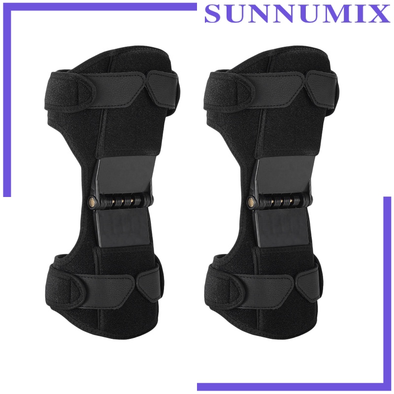[SUNNIMIX]  Brace Joint Support,  Stabilizer Pads, Protective Gear Booster with Powerful Springs for Men/Women Sports 1 Set