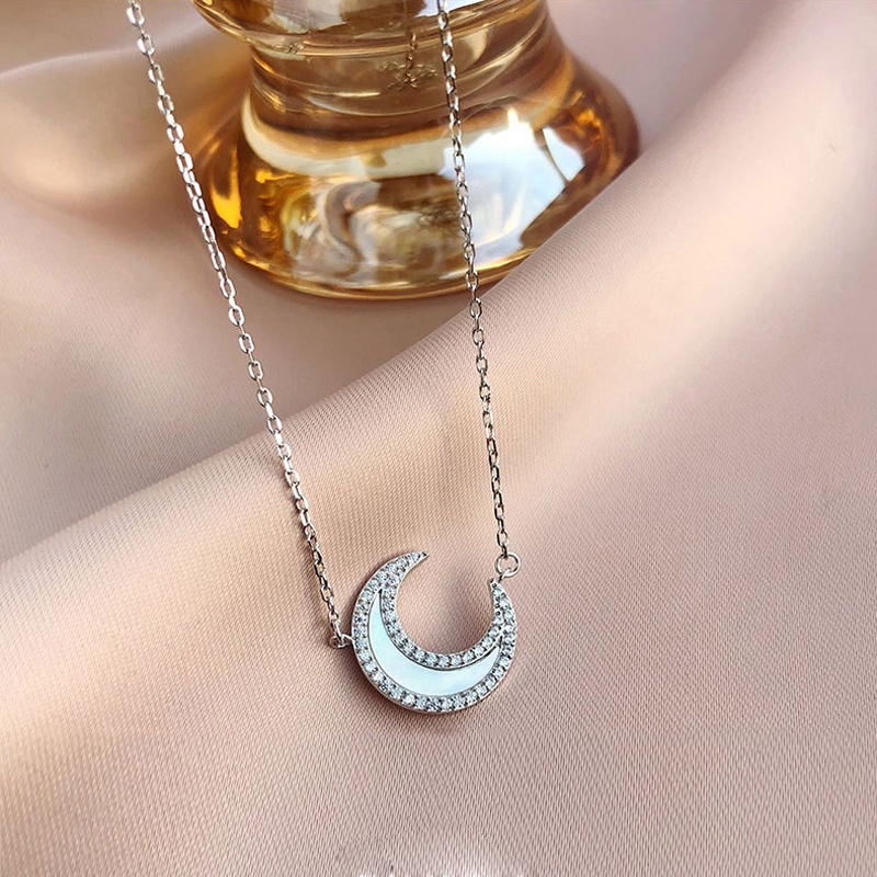 Vòng cổ Mặt Hình Mặt Trăng Đơn Giản Thời Trang Cho Nữ