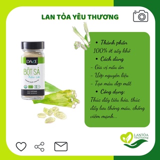 Bột sả nguyên chất hữu cơ DACE 40g