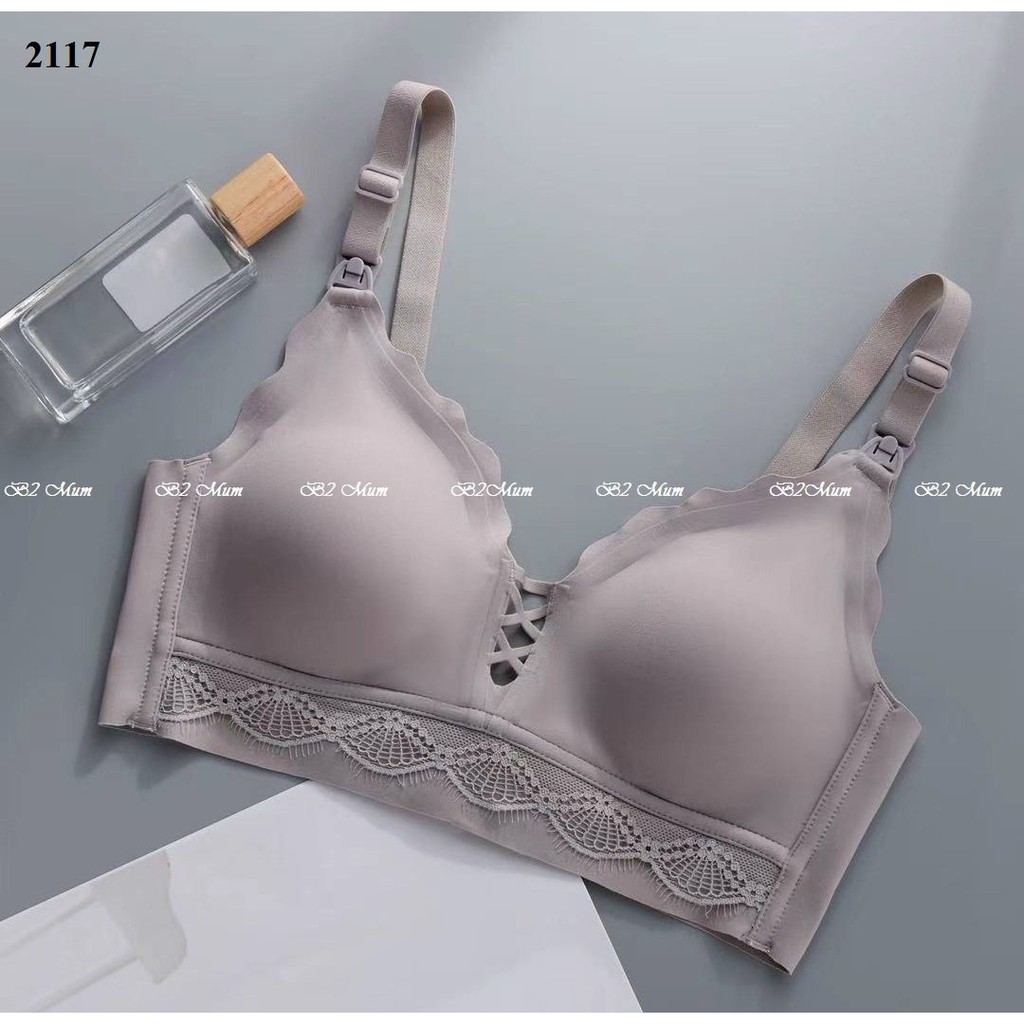 Áo lót bầu đúc chân ren chống chảy xệ sau sinh cực xinh và quyến rũ 2117 B2 MUM