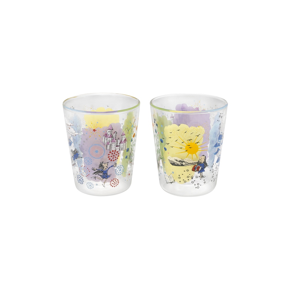 Cath Kidston - Bộ 2 ly/Set of 2 Double Wall Glasses - New Worlds Scenic - Multi -1046045
