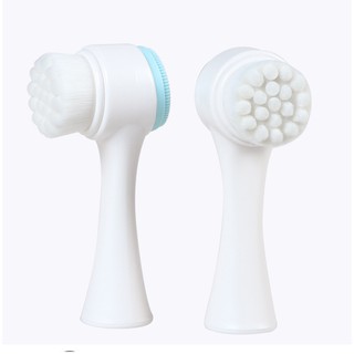 Cọ massage rửa mặt 2 đầu 3d gai silicon