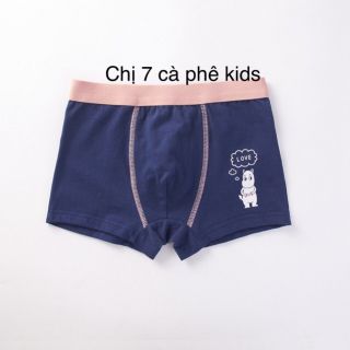 set 4 quần sịp bé trai đủ size 7-45kg