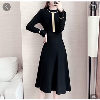 Đầm len cổ lọ cao cấp