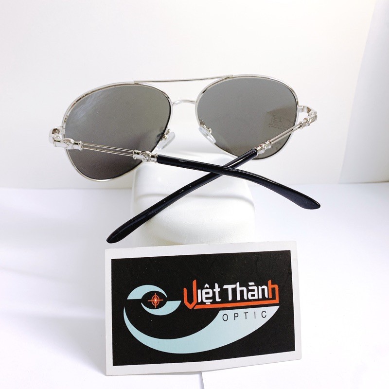 Kính Mát Tráng Gương Bạc Mắt Chéo Thời Trang Phi Công