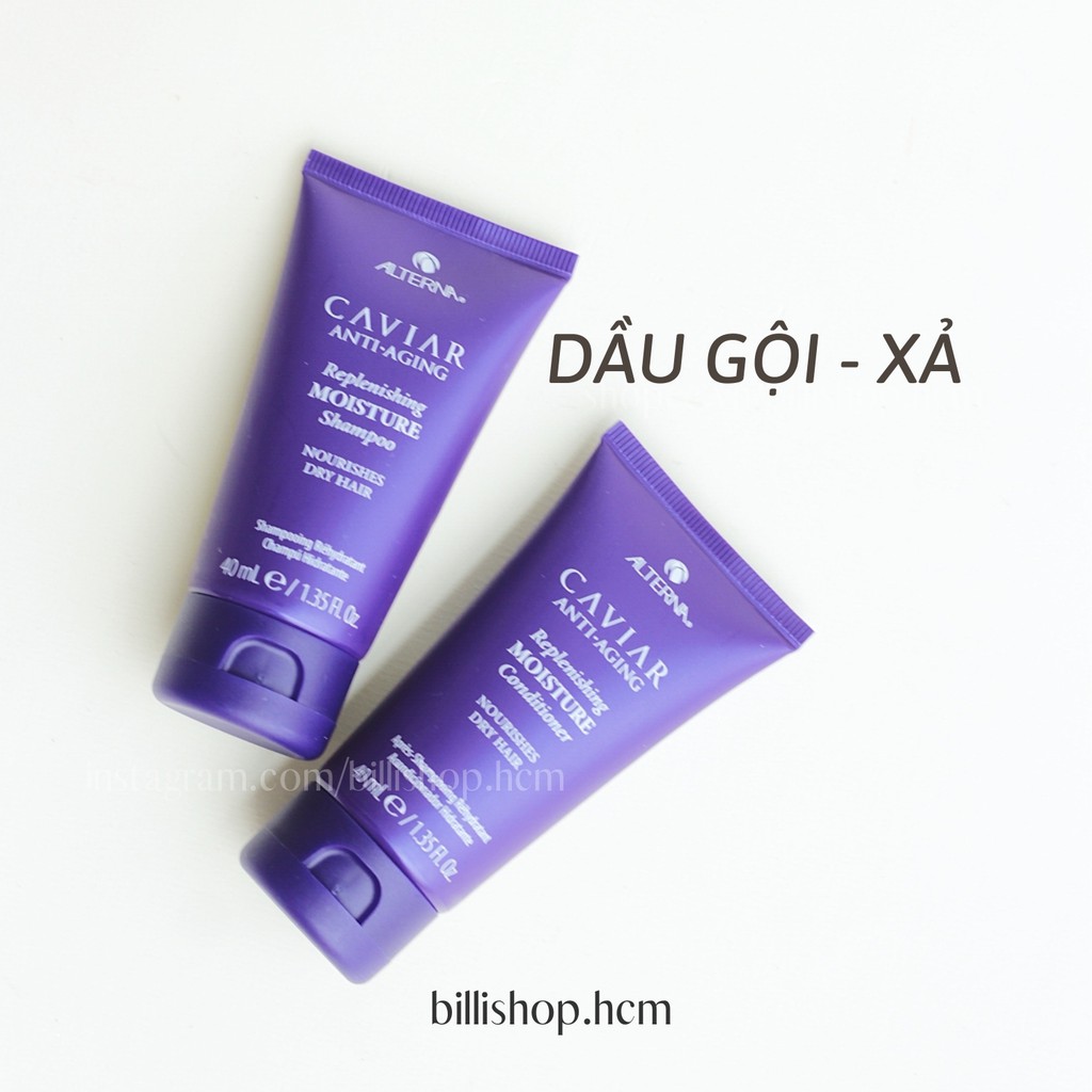 [Mini size] Cặp dầu gội xả Alterna CAVIAR Anti Aging Replenishing Moisture