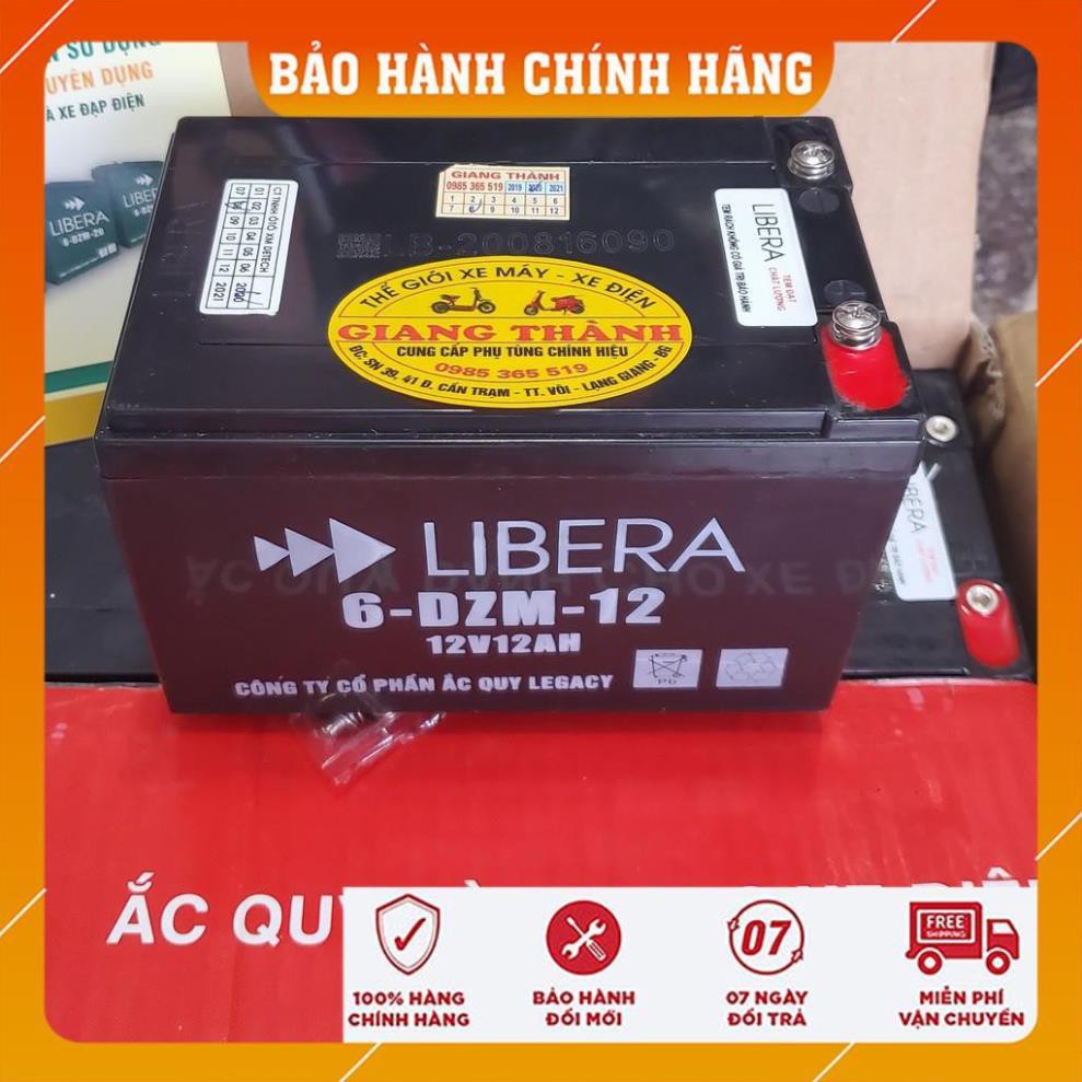 ❌BH 1 NĂM❌ Ắc Quy Xe Đạp Điện, Xe Điện, Xe Máy Điện Libera 12V 12AH (Loại Tốt)