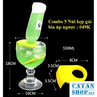 Nút kẹp gài bia úp ngược {màungẫunhiên} GD261-Nutupnguoc