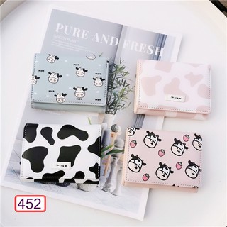 VÍ NGẮN NỮ CẦM TAY CAO CẤP 452 BÒ SỮA MILK THỜI TRANG SIÊU HOT