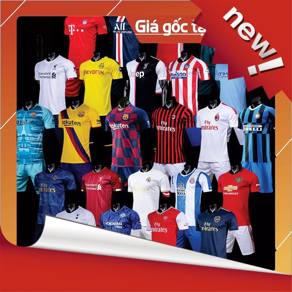 ÁO BÓNG ĐÁ CLB THUN LẠNH CAO CẤP MU BARCA REAL JUVE CHELSEA ARSENAL MAN CITY,...