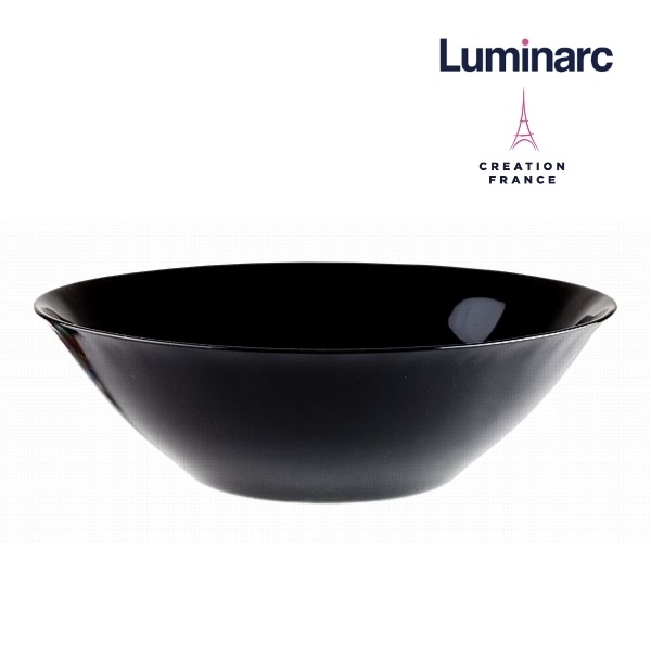 Bộ 6 Tô Salad Thuỷ Tinh Luminarc Carine Đen 27cm- LUCAD2376