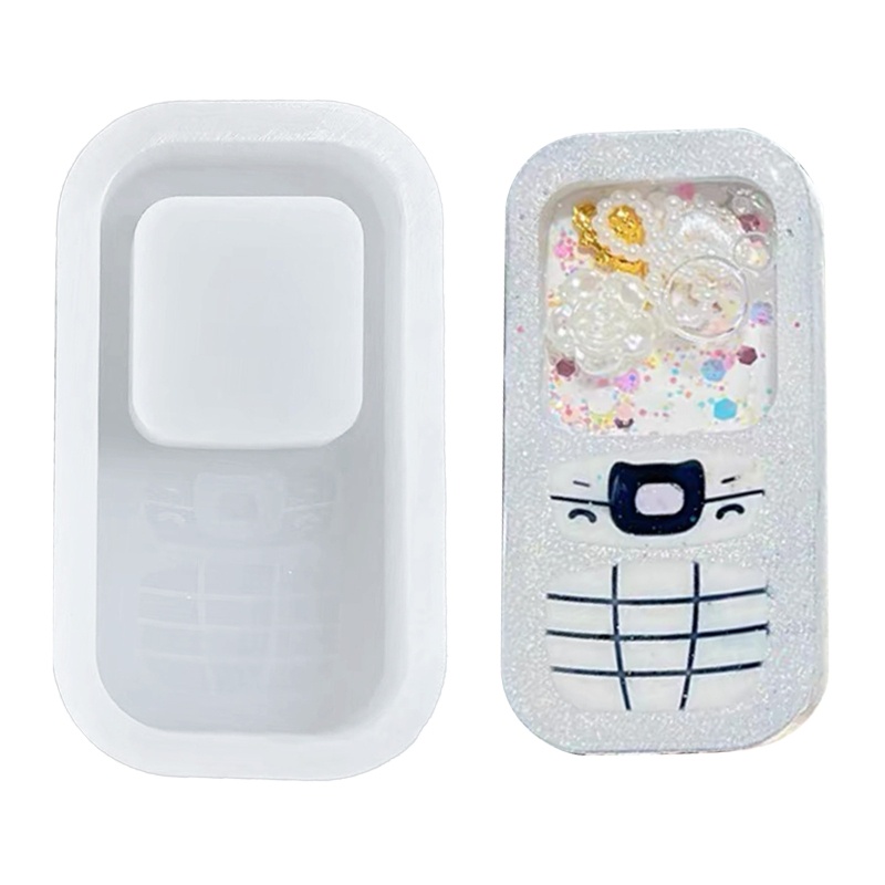 Khuôn Làm Móc Khóa / Điện Thoại Bằng Nhựa Epoxy Thiết Kế Rỗng Diy