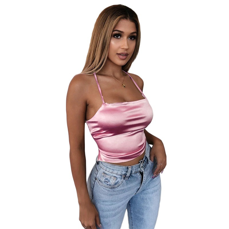 Áo Crop Top Không Tay Hở Lưng 5 Màu Trơn Thời Trang Dành Cho Nữ | BigBuy360 - bigbuy360.vn