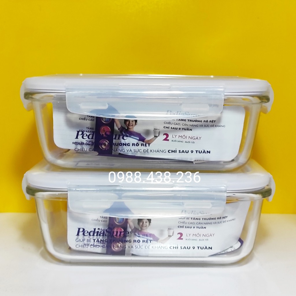 Combo 2 Hộp Thủy Tinh Lock&amp;Lock 630ml