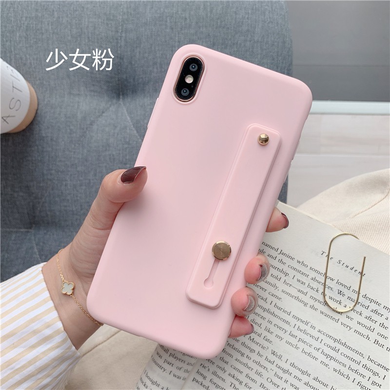 Ốp Lưng Mềm Siêu Mỏng Có Dây Đeo Tay Cho Samsung S10 Plus S7 Edge S8 S9 Plus Note 10 Pro Note 9 Note 8